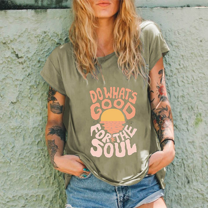 Do What's Good For The Soul Crew Neck Tees